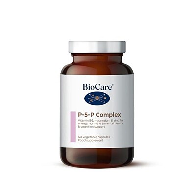 P-5-P - vitamín B6 + vitamín B2 (riboflavin), magnesium (hořčík) a zinek, 60 kapslí