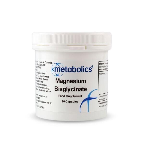 Metabolics Magnesium bisglycinát (hořčík), 90 vegan kapslí