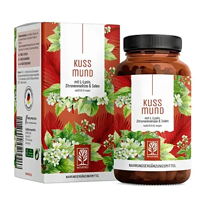 Naturtreu Hezké rty – Komplex L-lysinu, selenu a meduňky, 90 kapslí