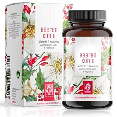 Naturtreu Vitamín C Komplex - Beerenkönig, 180 kapslí