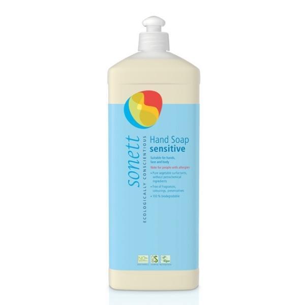 Sonett Senzitív - Prírodné tekuté mydlo pre alergikov bez vône, 1 l