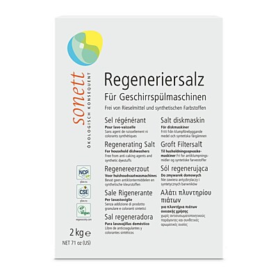 Sonett Prírodná regeneračná soľ do umývačky riadu, 2 kg