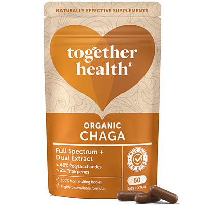 Together Health Organická Čaga – Full Spectrum extrakt, 60 kapsúl