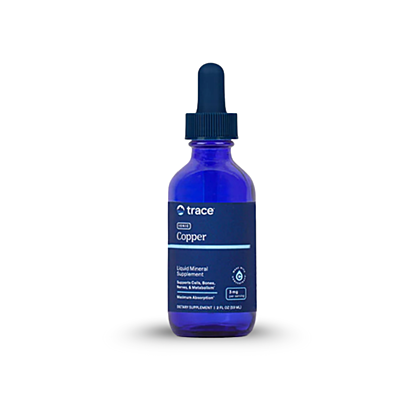 Trace Minerals Iontová Měď + Stopové minerály ConcenTrace®, 59 ml