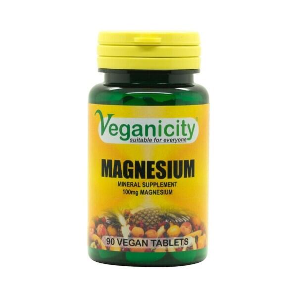 Veganicity magnesium (hořčík) 100mg, 90 vegan tablet