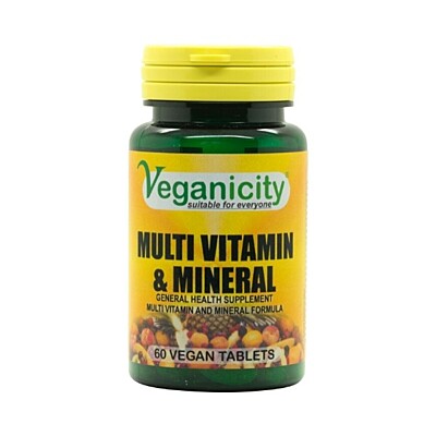 Veganicity multivitamín & minerály, 60 vegan tablet