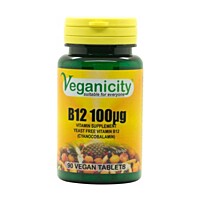 Veganicity vitamín B12 100µg (kyanokobalamín), 90 vegan tablet