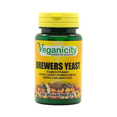 Veganicity Pivovarské kvasnice 300 mg 200 tabliet