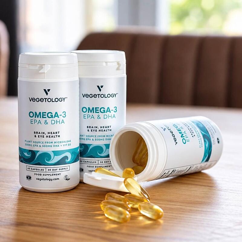 Vegetology Omega-3 EPA a DHA, Opti3 + vitamín D3, 60 kapslí 3