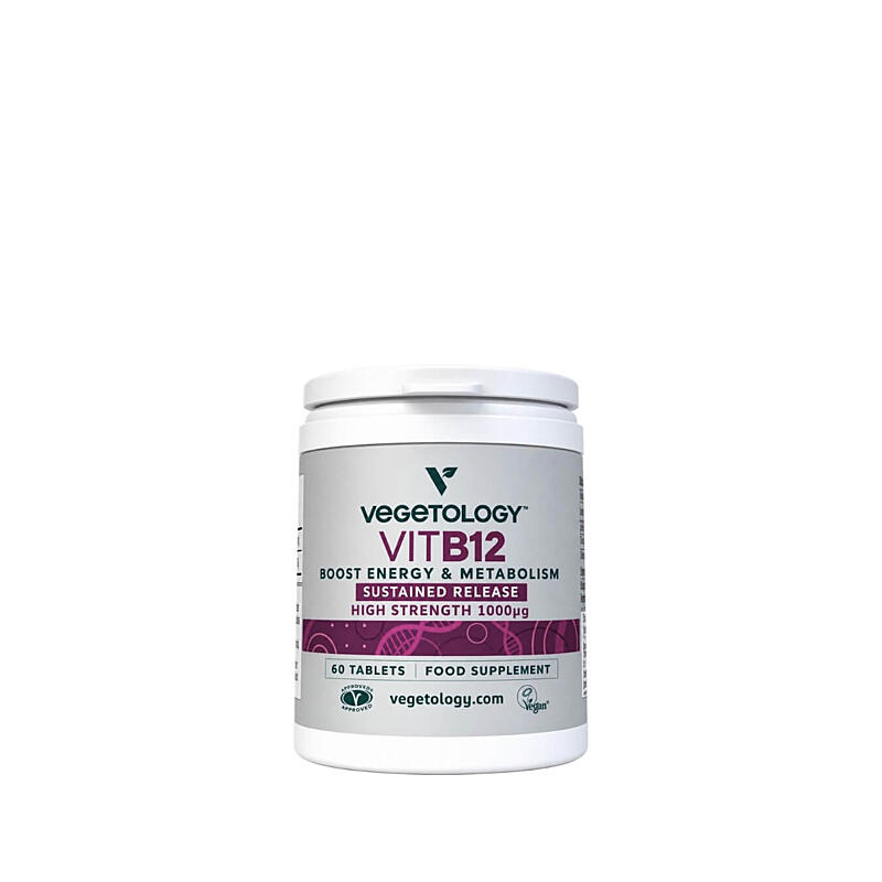 Vegetology Vitamín B12 1000µg (Cyanocobalamin) s postupným uvoľňovaním 60 tabliet