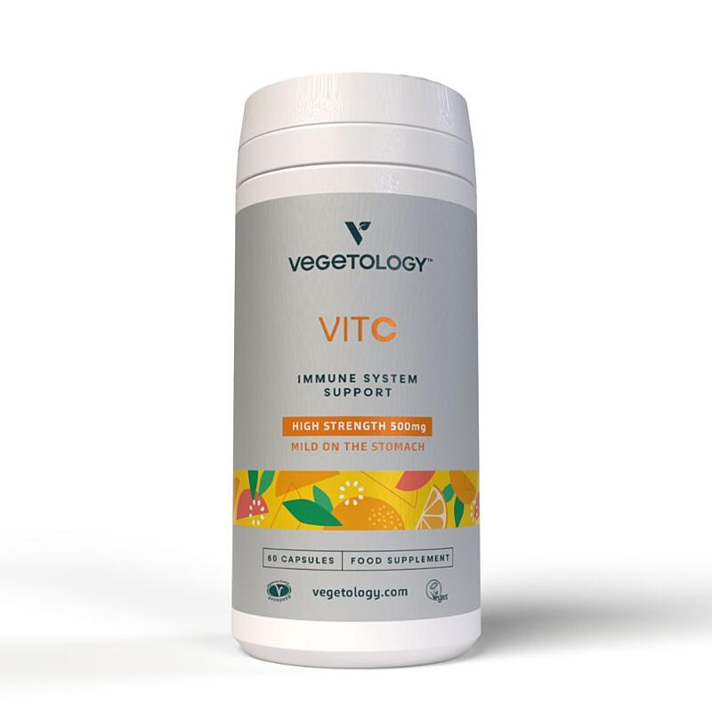 Vegetology Vitamín C 500mg a bioflavonoidy na podporu imunity, 60 kapslí