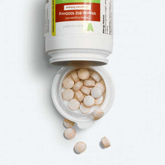 Vegetology Vitamin B12 1000µg (Cyanocobalamin) s postupným uvolňovaním 60 tablet