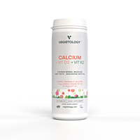 Vegetology Vápnik + Vitamín D3 + K2, 60 žuvacích tabliet