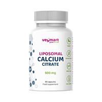 Vegmart Lipozomálny Vápnik (Citrát vápenatý) 500 mg, 30 kapsúl