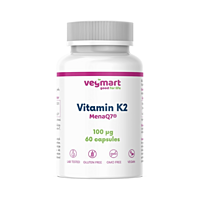 Vegmart MenaQ7® Vitamín K2 MK-7 100 μg, 60 kapsúl